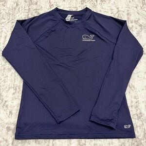 Vineyard Vines Boys Navy Rash Guard — Size Medium (12/14) — EUC